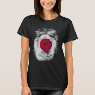 Trippy lion Japan japanische Flagge EDM Rave techn T-Shirt