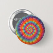 Trippy Little Swirl Gefärbte Krawatte PhatDyes Button (Vorne & Hinten)