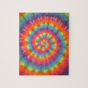 Trippy Little Swirl Gefärbte Krawatte PhatDyes Puzzle
