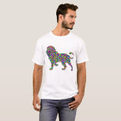 Trippy Löwe T-Shirt (Vorne ganz)