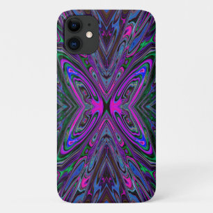 Trippy Magenta, Blau und Grüner Abstrakt Schmetter Case-Mate iPhone Hülle