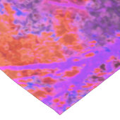 Trippy Magenta und Orange Impressionistischer Gart Tischdecke (Schrägansicht)