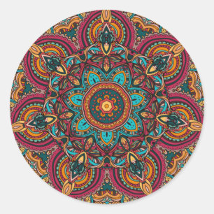 Trippy Mandala 2.25" Basic Button Schlüsselanhänge Runder Aufkleber