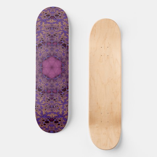Trippy Mandala Art Skateboard (Vorderseite)