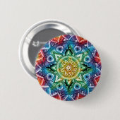 Trippy Mandala Button (Vorne & Hinten)
