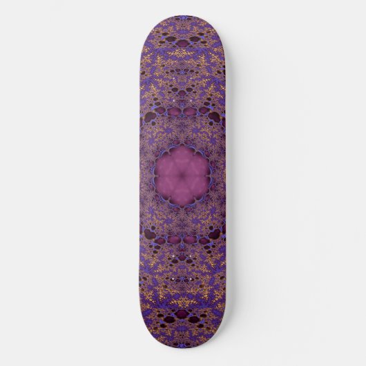 Trippy Mandala Kunst Skateboard (Vorderseite)