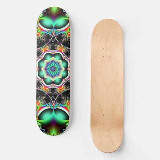Trippy Mandala Skateboard (Vorderseite)