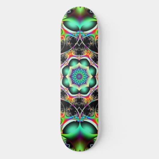 Trippy Mandala Skateboard (Vorderseite)