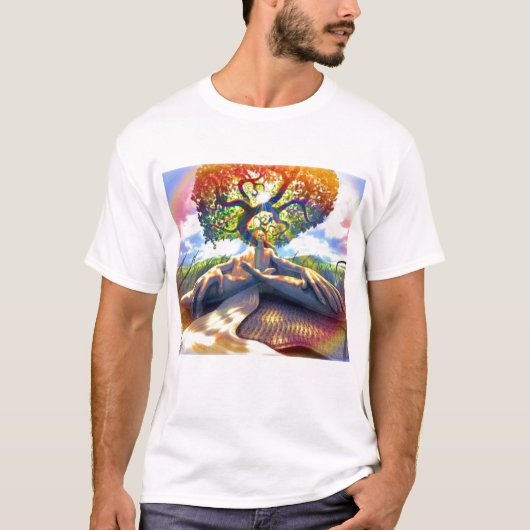 Trippy-Mannbaum T-Shirt (Vorderseite)