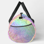 Trippy Maximalist Groovy Boho Bold Rainbow Marble Duffle Bag (Rechts)