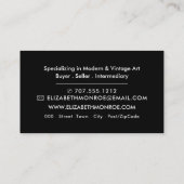 Trippy Maze Muster, Art Dealer Visitenkarte (Rückseite)