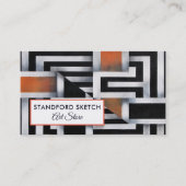 Trippy Maze Muster, Art Supplies Store Visitenkarte (Vorderseite)