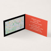 Trippy-Maze-Muster, Kunstausstellung, im Detail Visitenkarten (Innenseite)