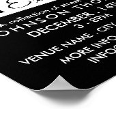 Trippy-Maze-Muster, Künstlerausstellungswerbung Poster (Ecke)