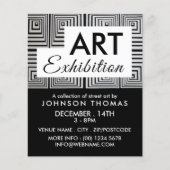 Trippy-Maze-Quadrate, Künstlerausstellungswerbung Flyer (Vorne)