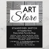 Trippy Maze Square, Art Supplies Store Flyer (Vorne)