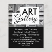 Trippy Maze Squares, Art Dealer, Galerie Flyer (Vorne)