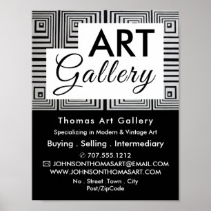 Trippy Maze Squares, Art Dealer, Galerie Poster