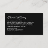 Trippy Maze Squares, Art Dealer Visitenkarte (Rückseite)