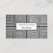 Trippy Maze Squares, Art Dealer Visitenkarte (Vorderseite)