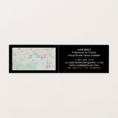 Trippy Maze Squares, Art Teacher, im Detail Visitenkarten (Innenseite Aufgefaltet)