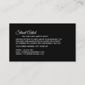 Trippy Maze Squares, Beruflicher Künstler Visitenkarte (Rückseite)