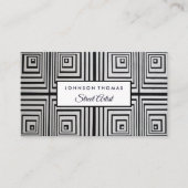 Trippy Maze Squares, Beruflicher Künstler Visitenkarte (Vorderseite)