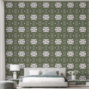 Trippy-Minimalistische Augen und Blätter Tapete