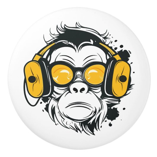 Trippy Monkey Keramik Pull Keramikknauf (Vorderseite)