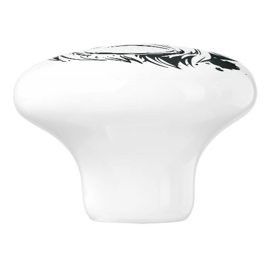 Trippy Monkey Keramik Pull Keramikknauf (Seitenansicht)