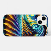 Trippy Mountain Sky Illusion ai generiert iPhone Hülle (Rückseite (Horizontal))