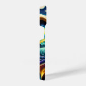 Trippy Mountain Sky Illusion ai generiert iPhone Hülle (Rechte Seite)