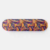 Trippy Mushroom Art Painting Skateboard (Horizontal)