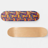 Trippy Mushroom Art Painting Skateboard (Horizontal)
