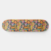 Trippy Mushroom Art Painting Skateboard (Horizontal)