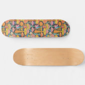 Trippy Mushroom Art Painting Skateboard (Horizontal)