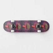 Trippy Mushroom Custom Name Skateboard (Horizontal)