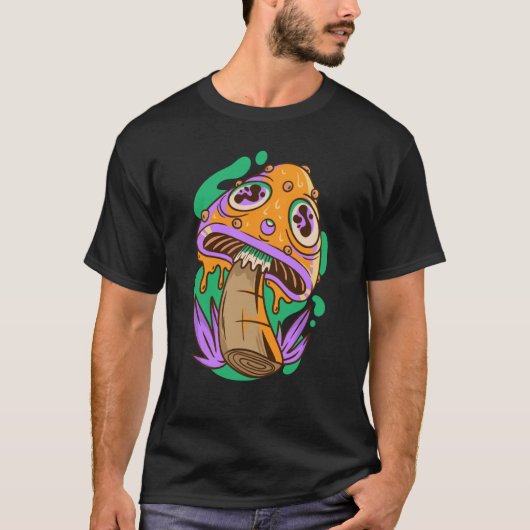 trippy mushroom fungi T-Shirt (Vorderseite)