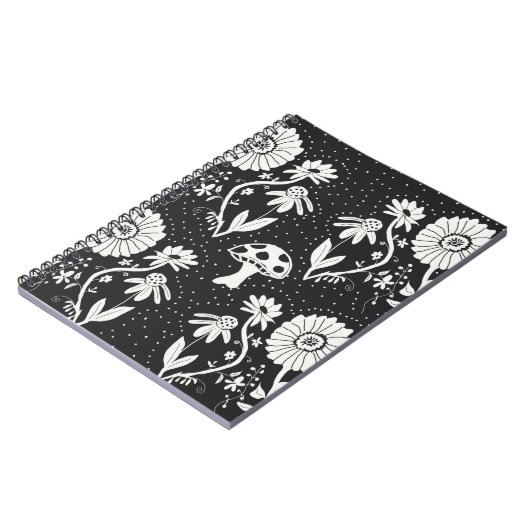 Trippy-Mushroom-Notebook Notizblock (Linke Seite)