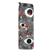 Trippy Mushroom Travel Mug - Funky Eye Design Cup Thermosbecher (Nach rechts gedreht)