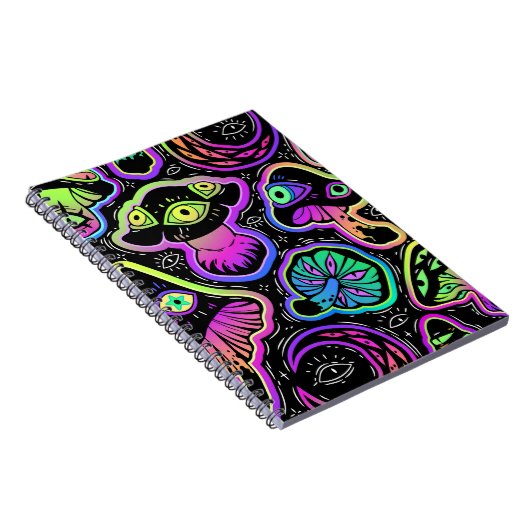Trippy Mushrooms Notizblock (Rechte Seite)