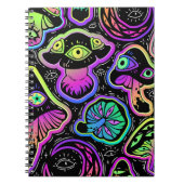 Trippy Mushrooms Notizblock (Vorderseite)