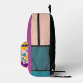 Trippy Nahtlos Bedruckter Rucksack (Rechts)