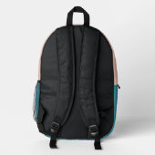 Trippy Nahtlos Bedruckter Rucksack (Rückseite)