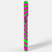 Trippy Neone Pink Green Hypnotic Heart Liebe Muste Case-Mate iPhone Hülle (Rückseite / Rechts)