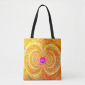 Trippy Orange Funky Tasche (Vorderseite)