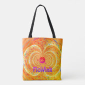Trippy Orange Funky Tasche (Rückseite)