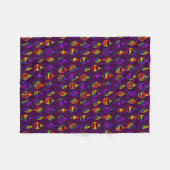 Trippy-Ornamente Fleecedecke (Vorderseite (Horizontal))