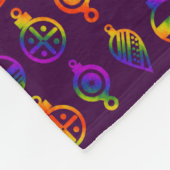 Trippy-Ornamente Fleecedecke (Ecke)