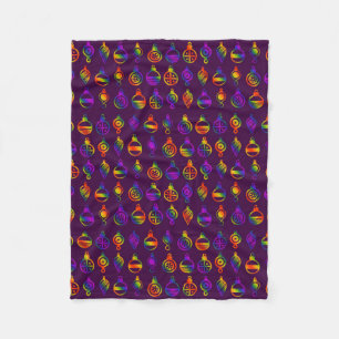 Trippy-Ornamente Fleecedecke